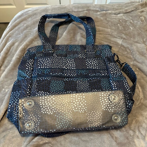 Lug Ace Convertible Tote W/ Insulated Zip pocket in Confetti Blue NWOT - Picture 15 of 17